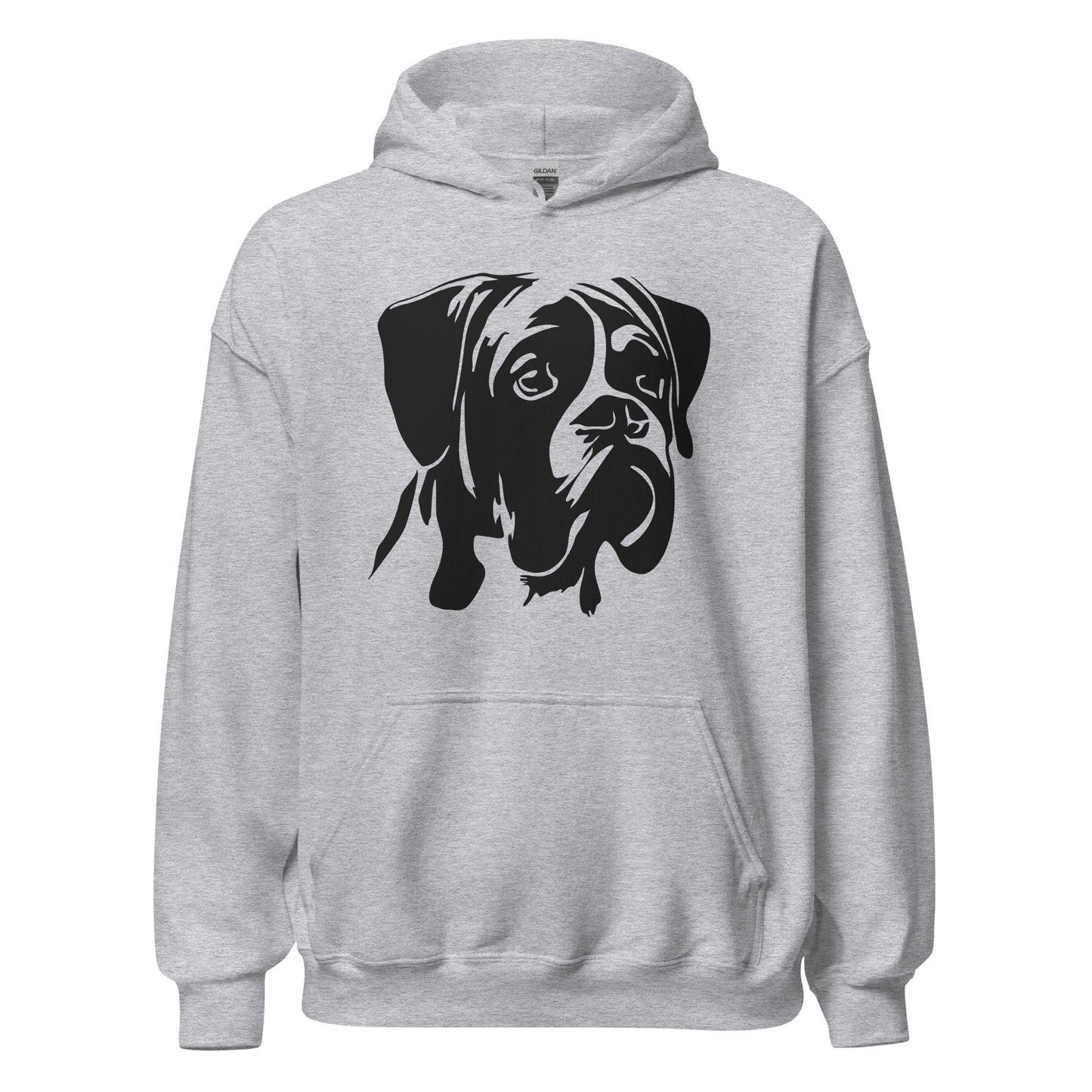 Boxer Face Silhouette - Unisex Hoodie