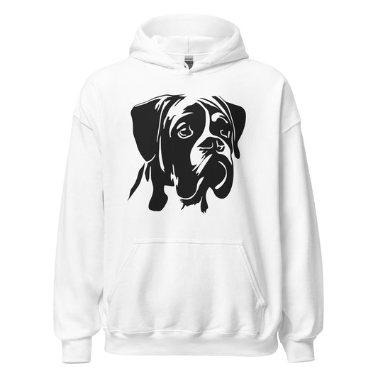 Boxer Face Silhouette - Unisex Hoodie