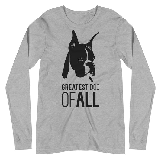 Boxer GDA Face Silhouette - Unisex Long Sleeve Tee