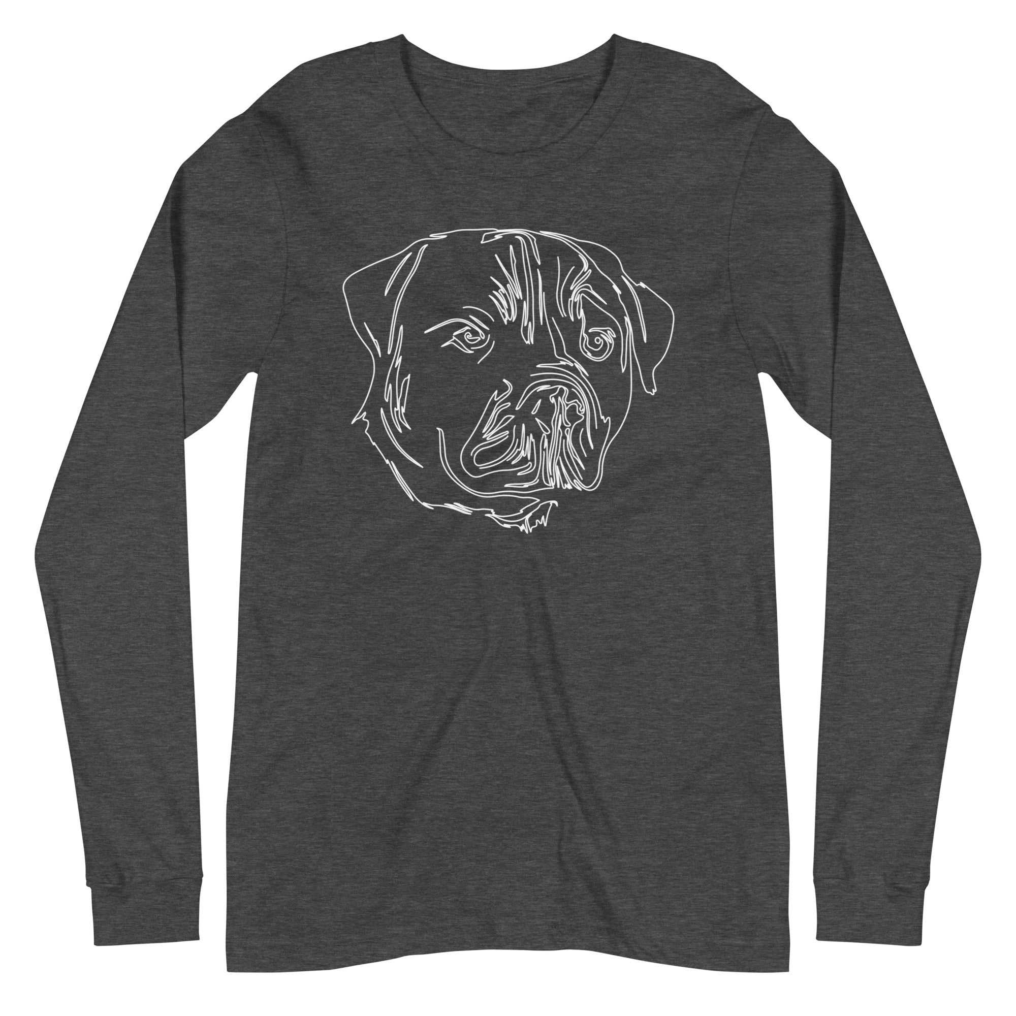 Rottweiler Face Line - Unisex Long Sleeve Tee – AnkiTimes