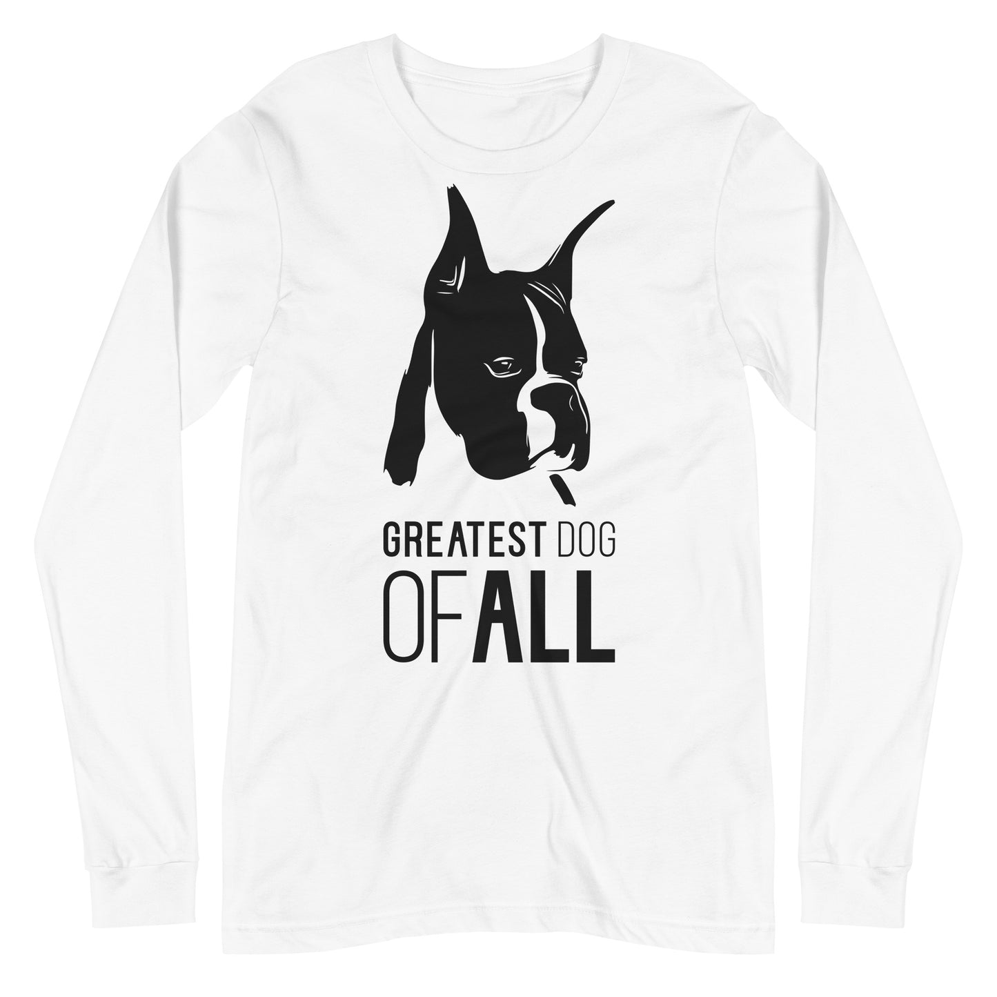 Boxer GDA Face Silhouette - Unisex Long Sleeve Tee