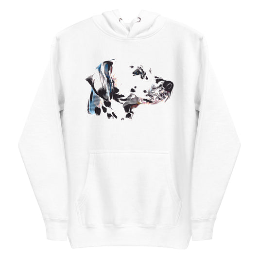 Dalmatian Colored Face Silhouette - Unisex Hoodie