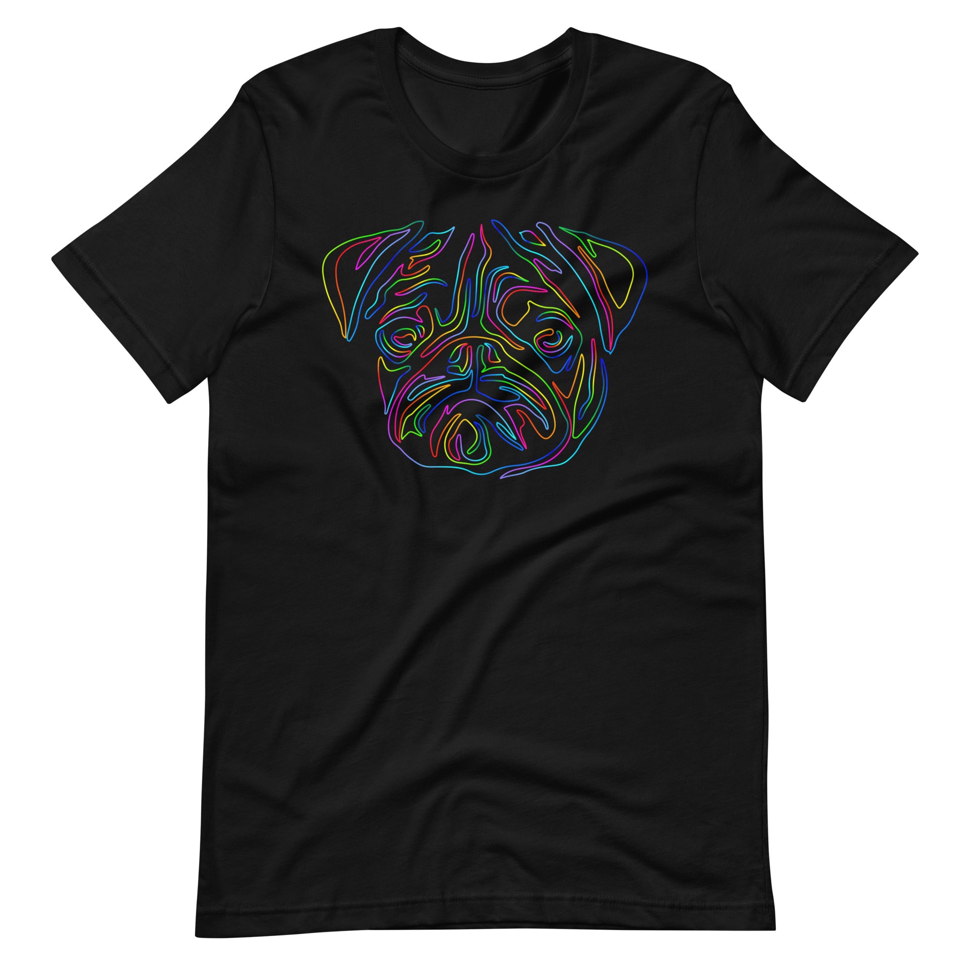 Pug dog lover casual shirt outfit black