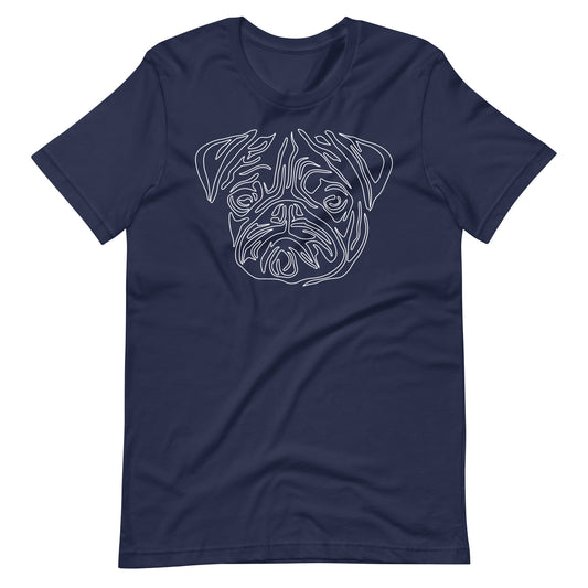 Pug Face Line - Unisex Tee