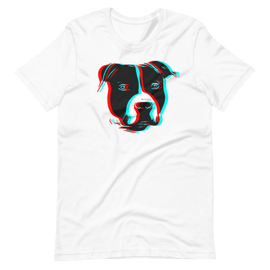 American Staffordshire Anaglyph Face - Unisex Tee