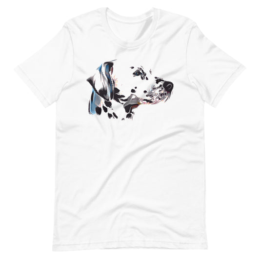 Dalmatian Colored Face Silhouette - Unisex Tee